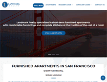 Tablet Screenshot of landmarksf.com